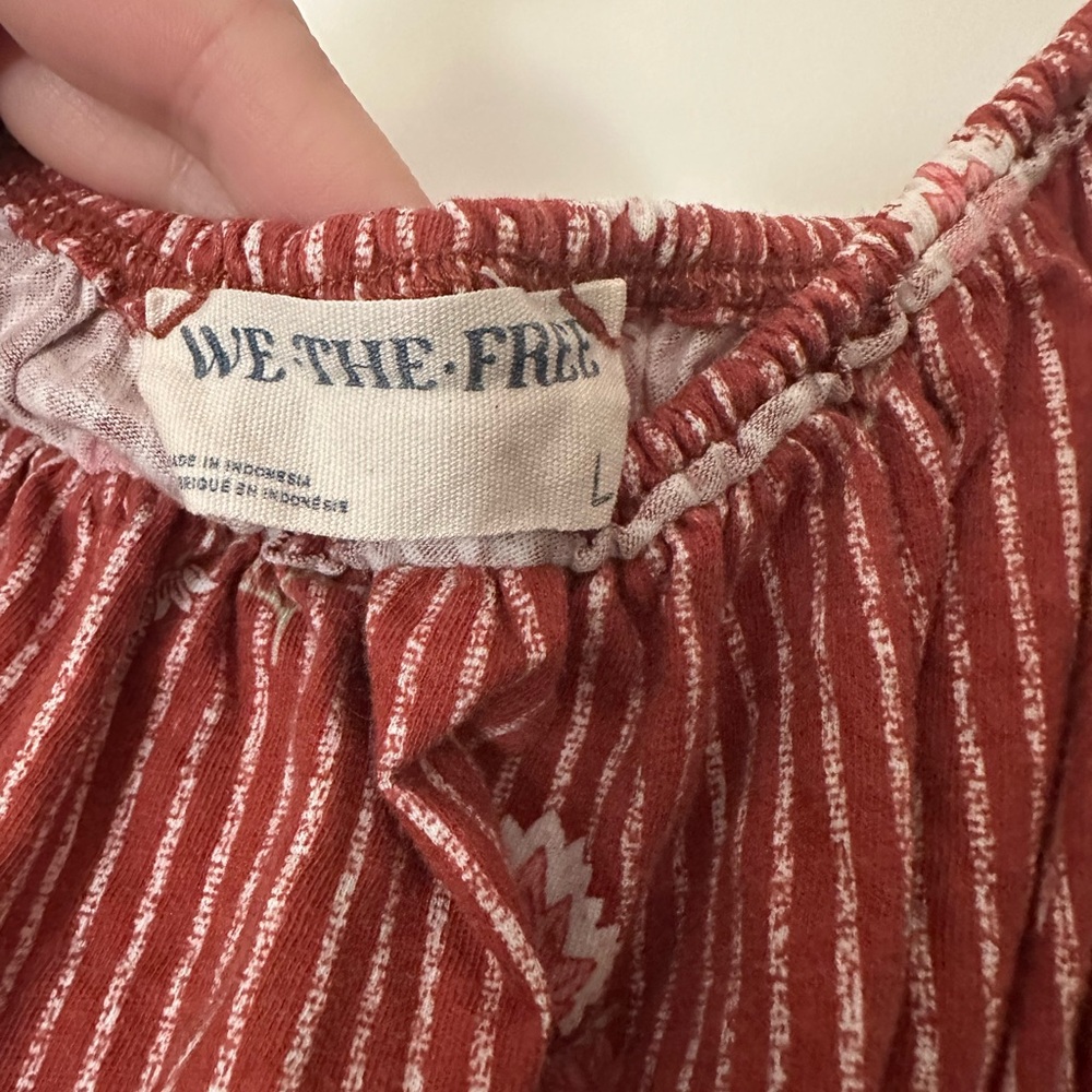Free People Floral Ruffle Top - Picture 4 of 6